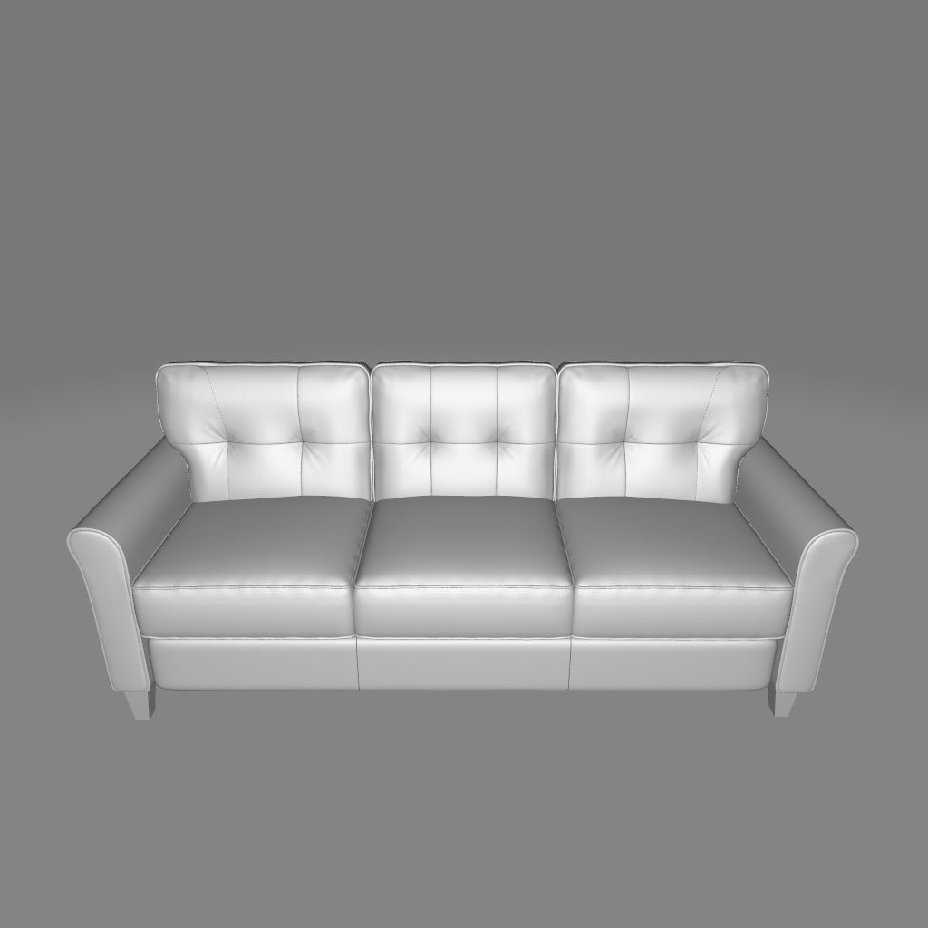 Kouchouk Linen Flared Arm Sofa 3D model_6