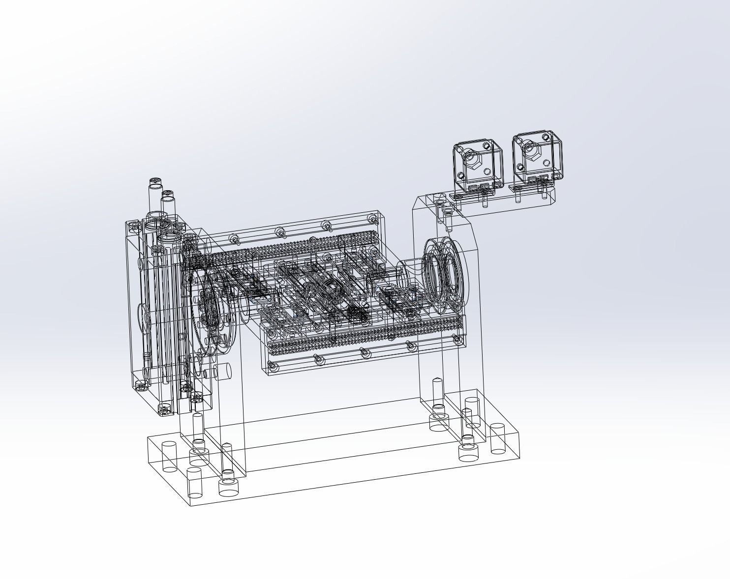 Double rotation feeding mechanism Low-poly 3D model_5