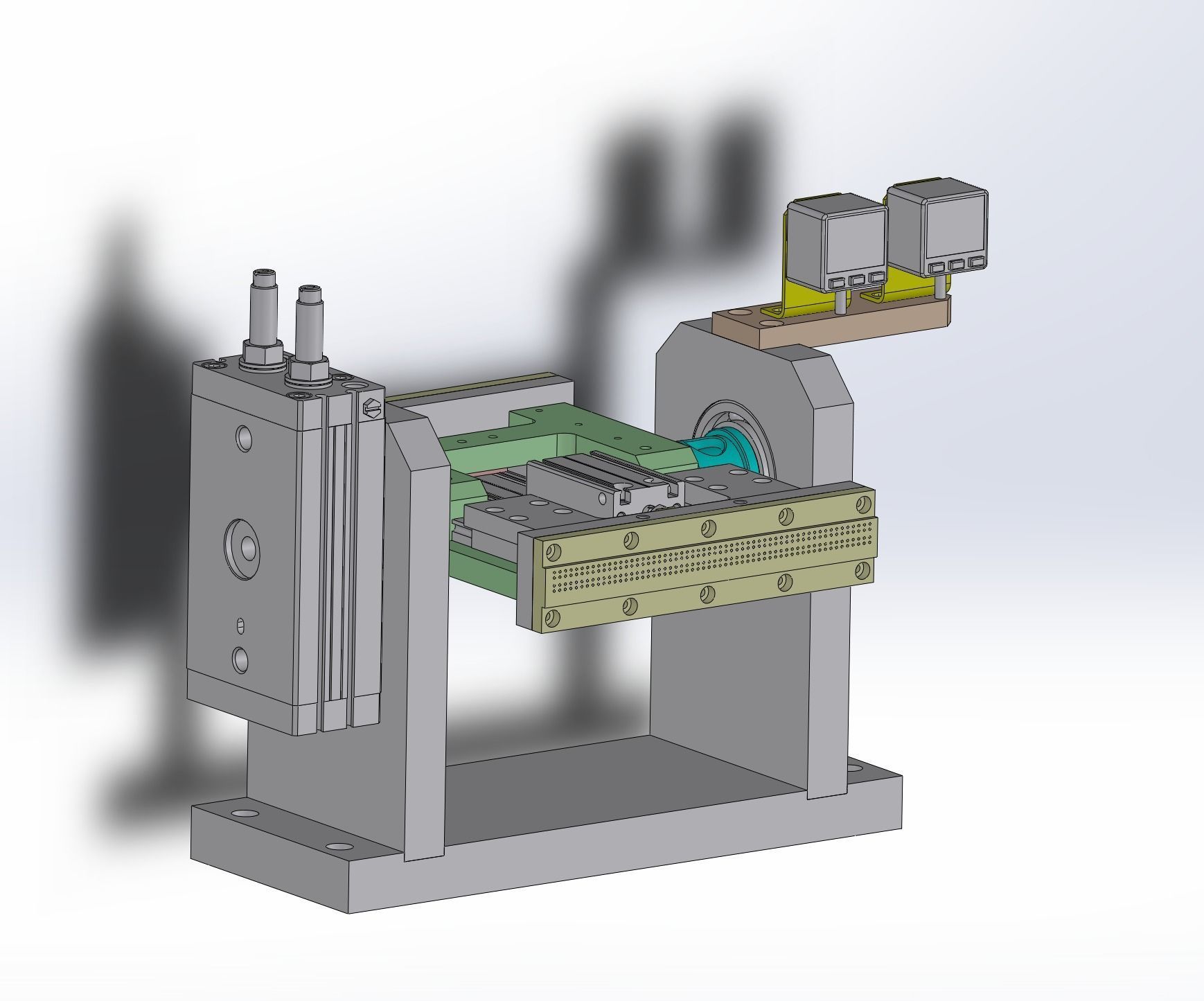 Double rotation feeding mechanism Low-poly 3D model_3