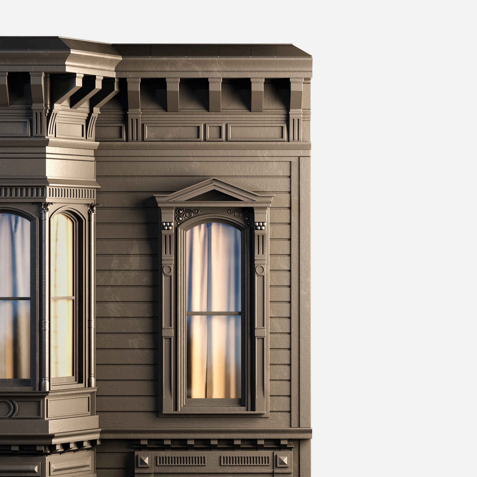 Victorian house 3D model_4