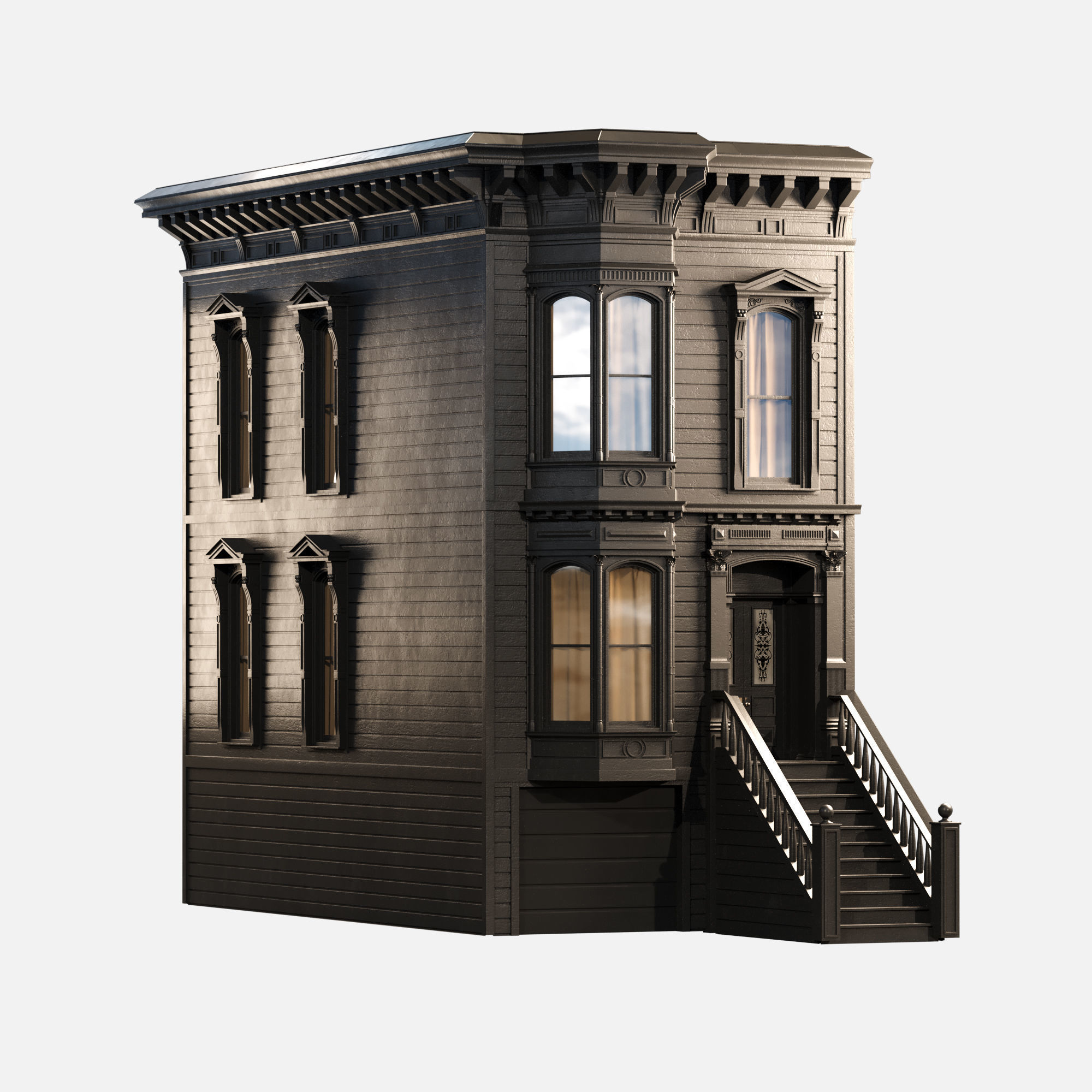Victorian house 3D model_1