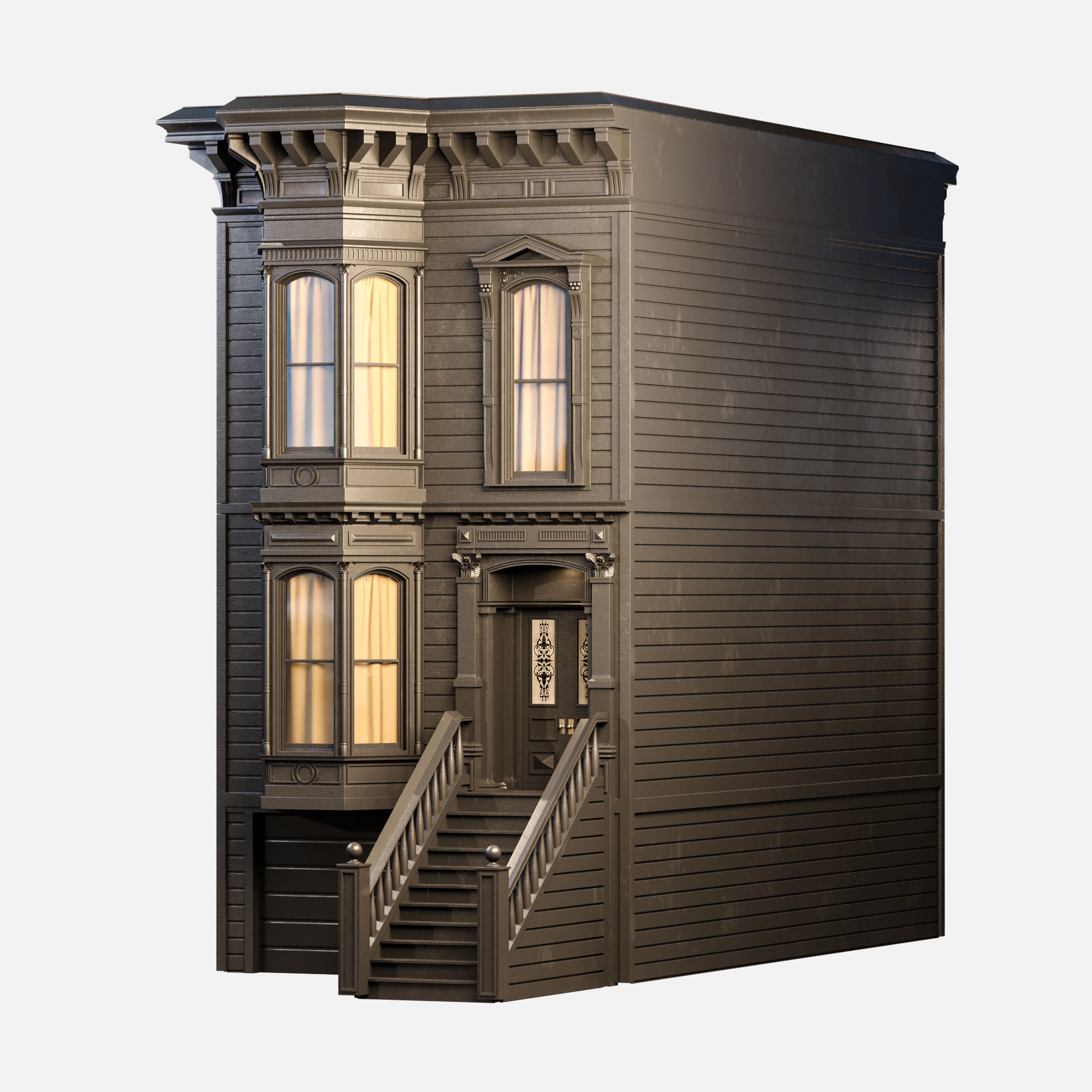 Victorian house 3D model_5