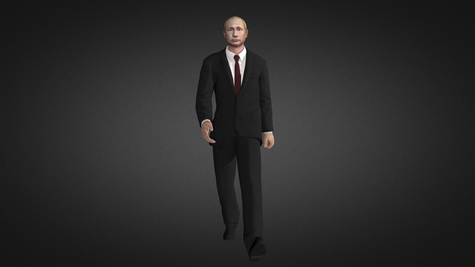 Putin Vladimir Putin and Zelenskyy Volodymyr zelenskyy Low-poly 3D model_6