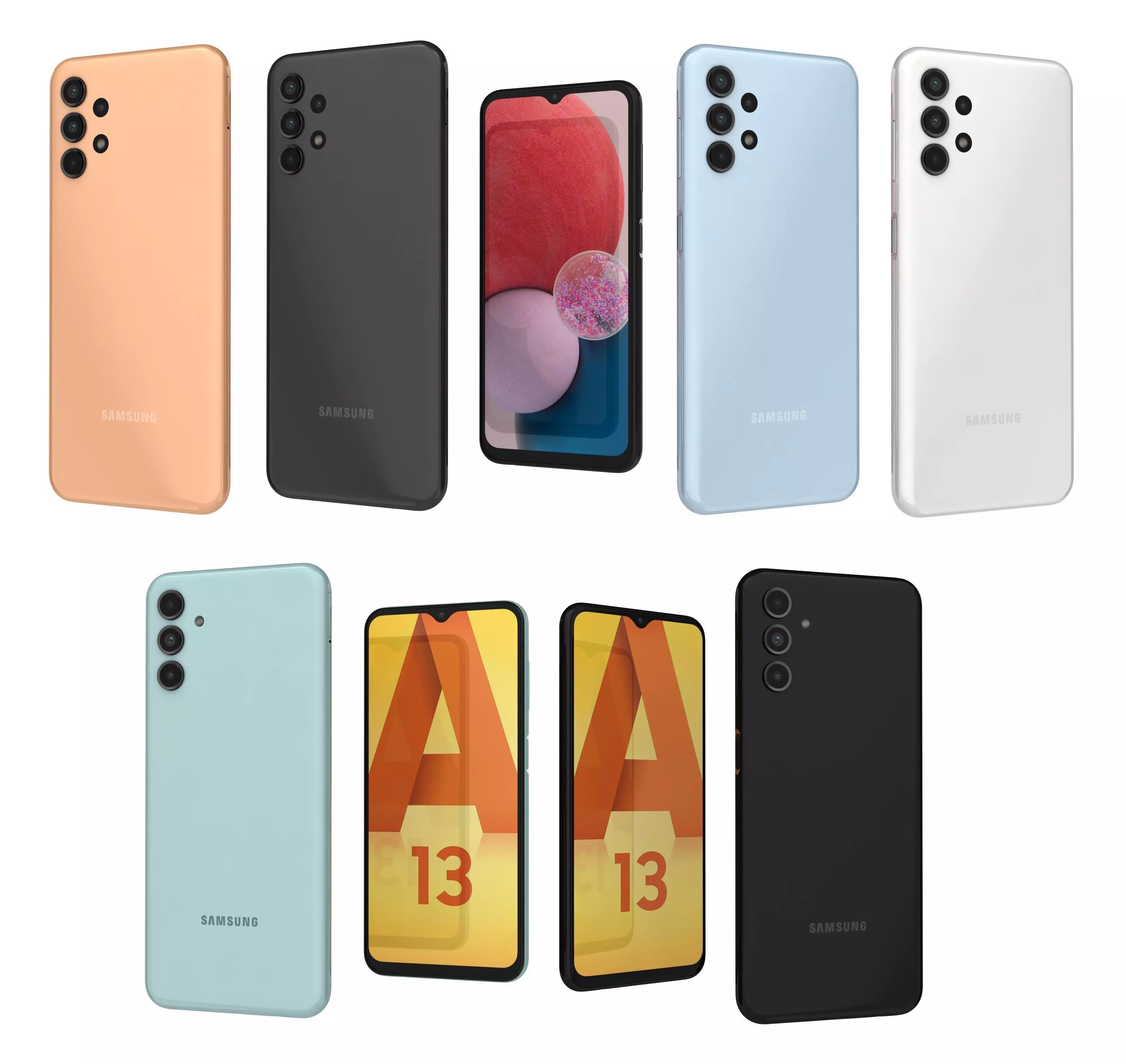 Samsung Galaxy A13 And LTE 3D model_0