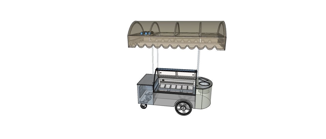 Ice cream Low-poly 3D model_4