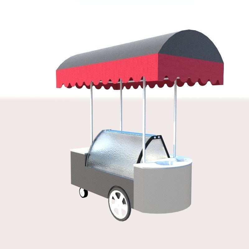 Ice cream Low-poly 3D model_13