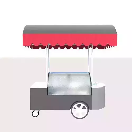 Ice cream Low-poly 3D model