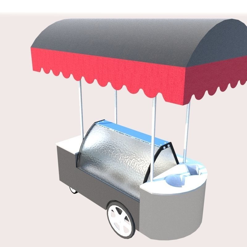Ice cream Low-poly 3D model_7