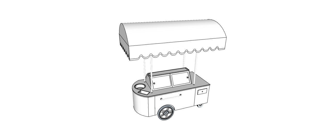 Ice cream Low-poly 3D model_2