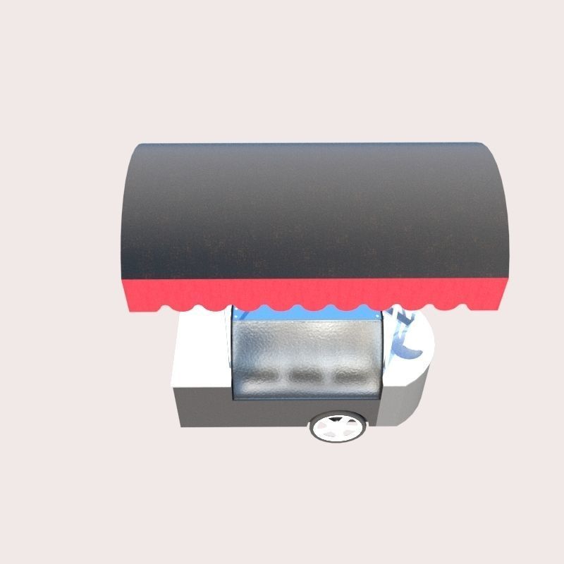 Ice cream Low-poly 3D model_14