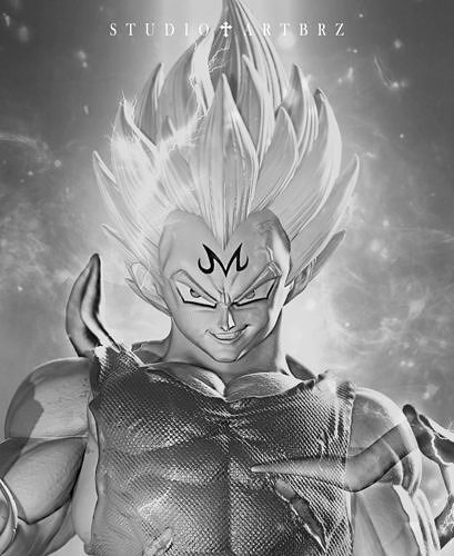 Vegeta Head3 Meter Ki 3D print model