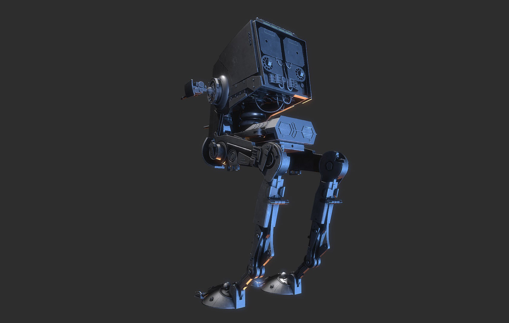 AT-ST Star Wars 3D model_11