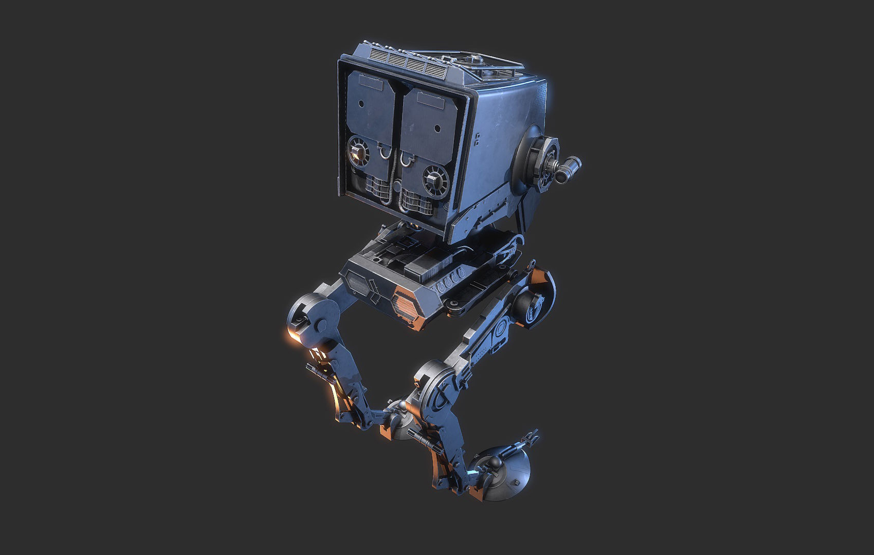 AT-ST Star Wars 3D model_10