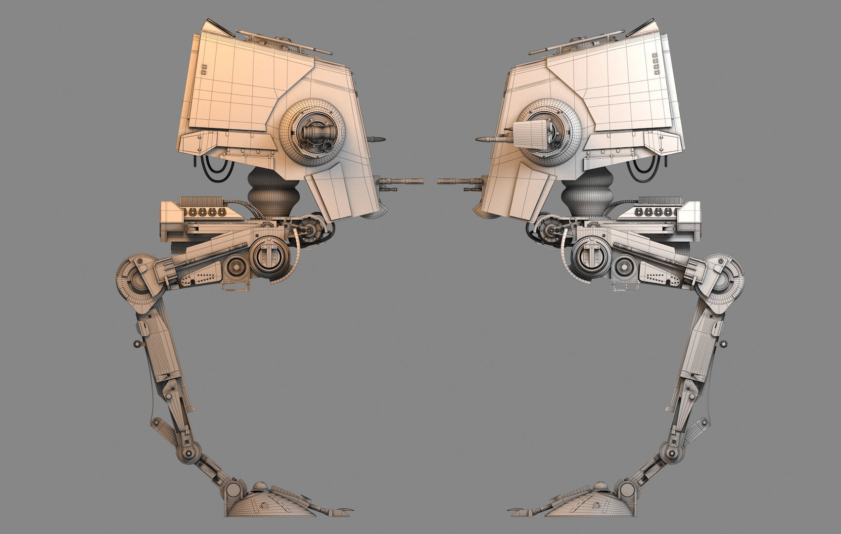 AT-ST Star Wars 3D model_17