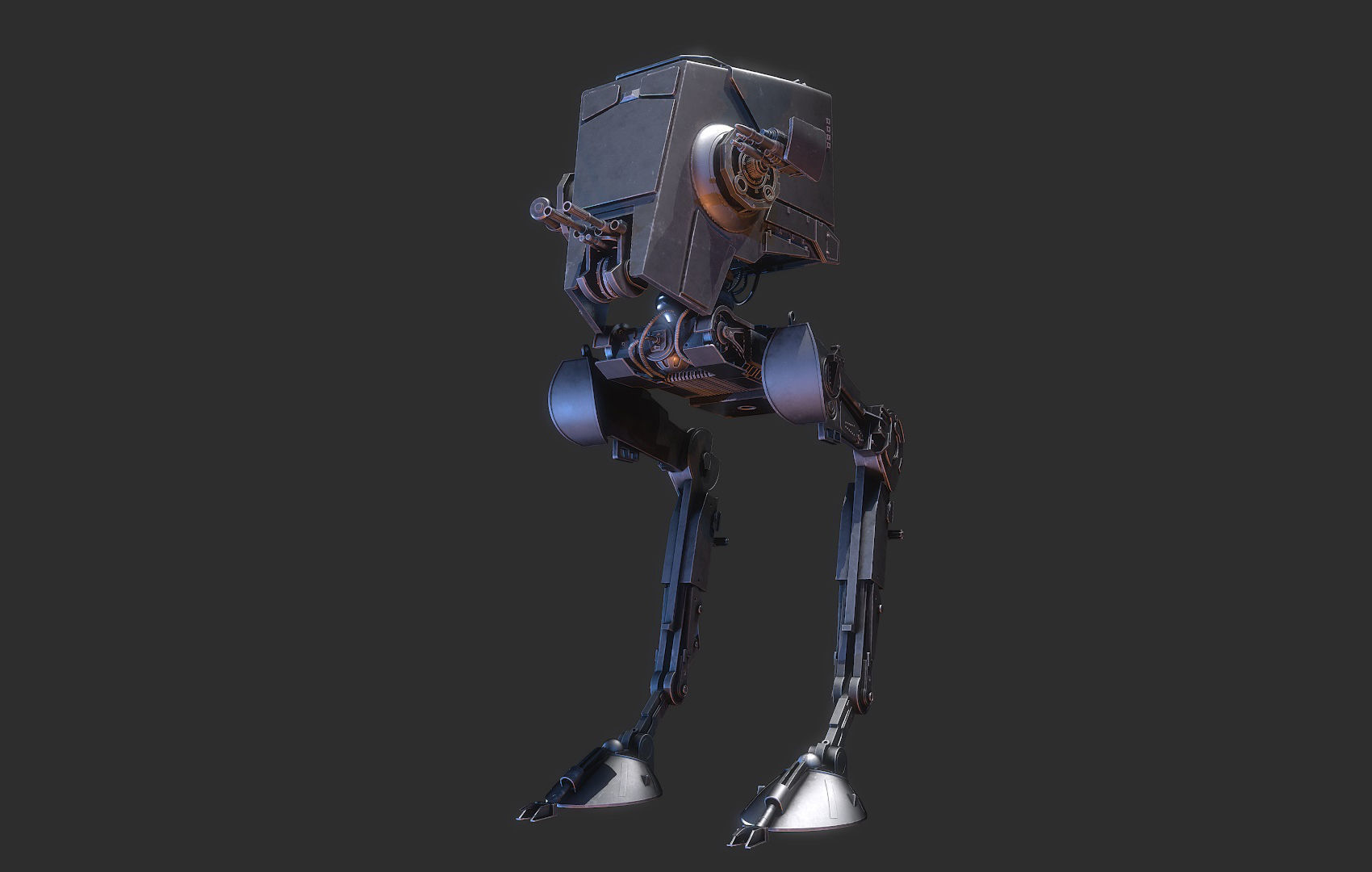 AT-ST Star Wars 3D model_1