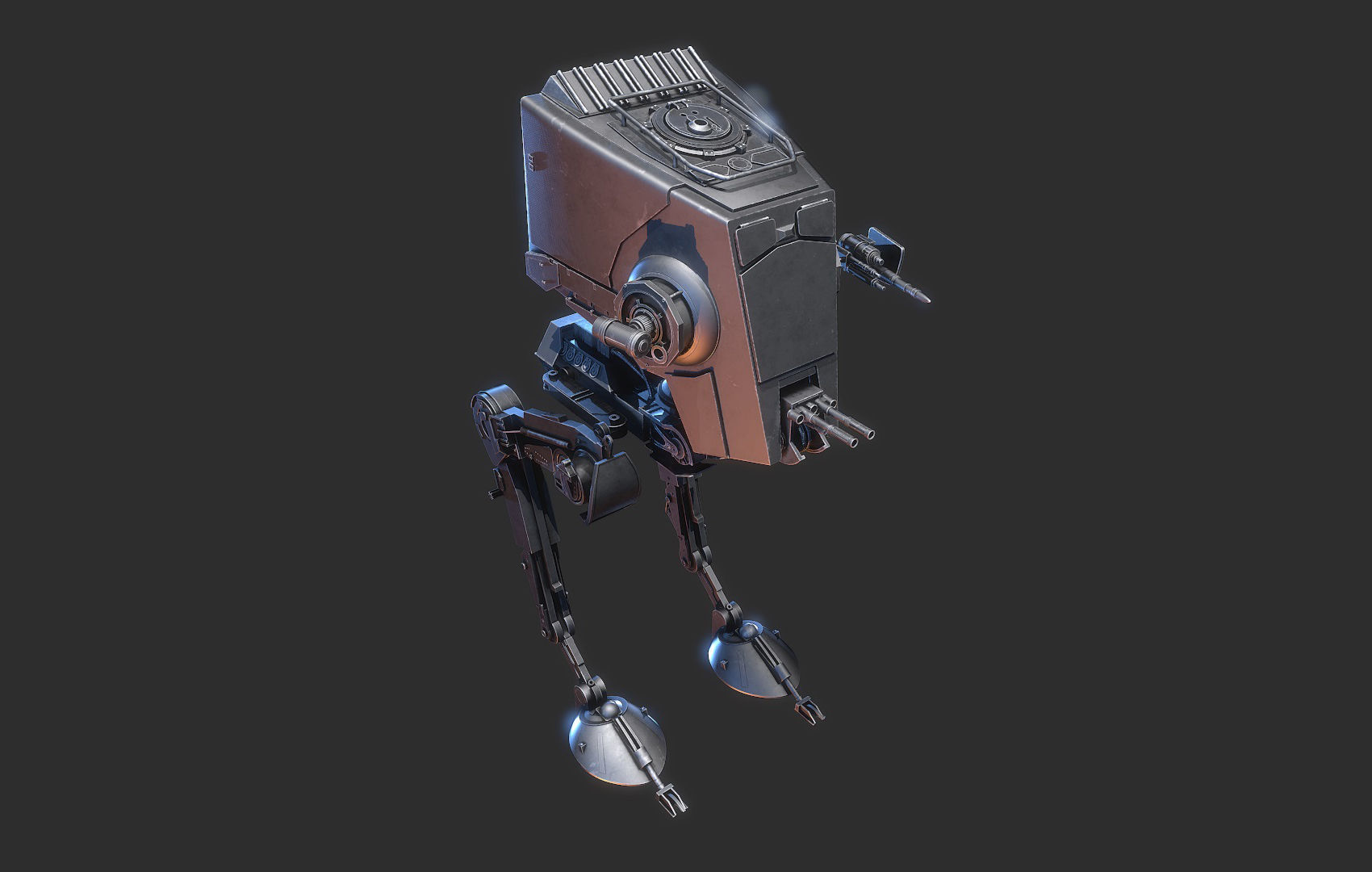 AT-ST Star Wars 3D model_4