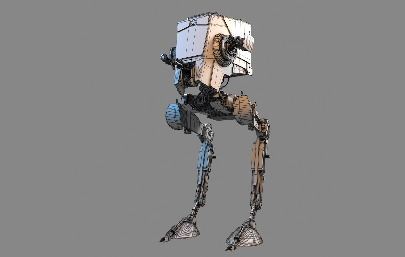 AT-ST Star Wars 3D model_13