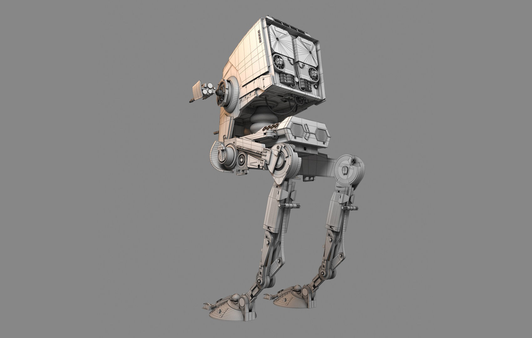 AT-ST Star Wars 3D model_14