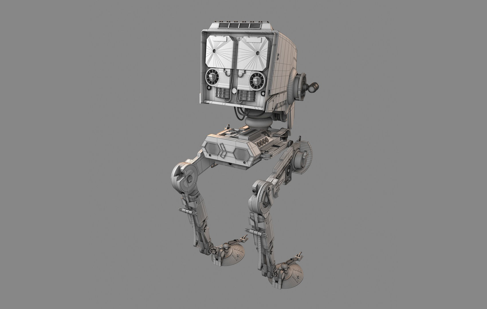 AT-ST Star Wars 3D model_16