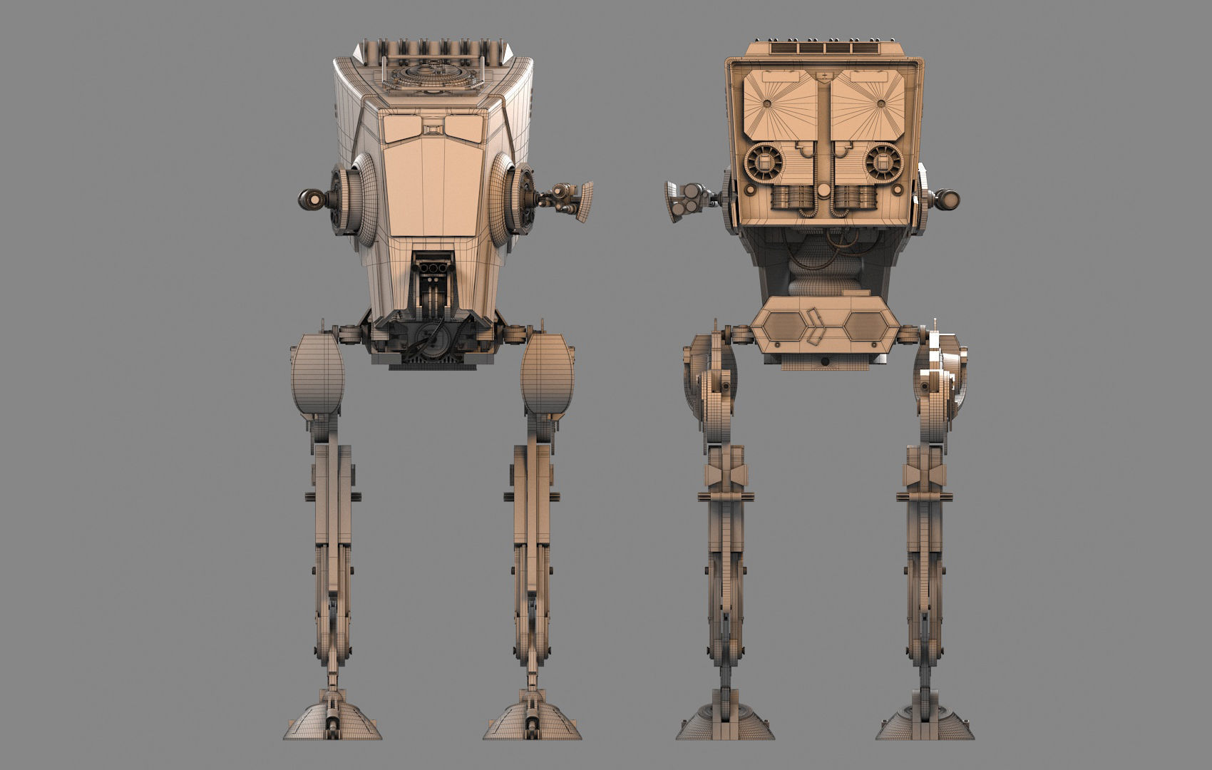 AT-ST Star Wars 3D model_15
