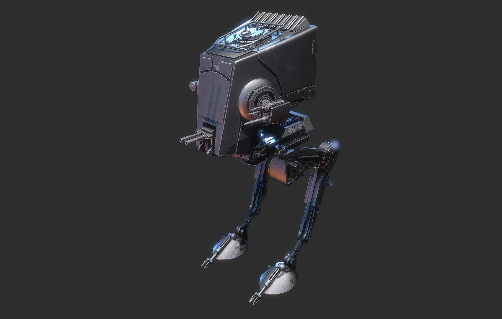 AT-ST Star Wars 3D model_3