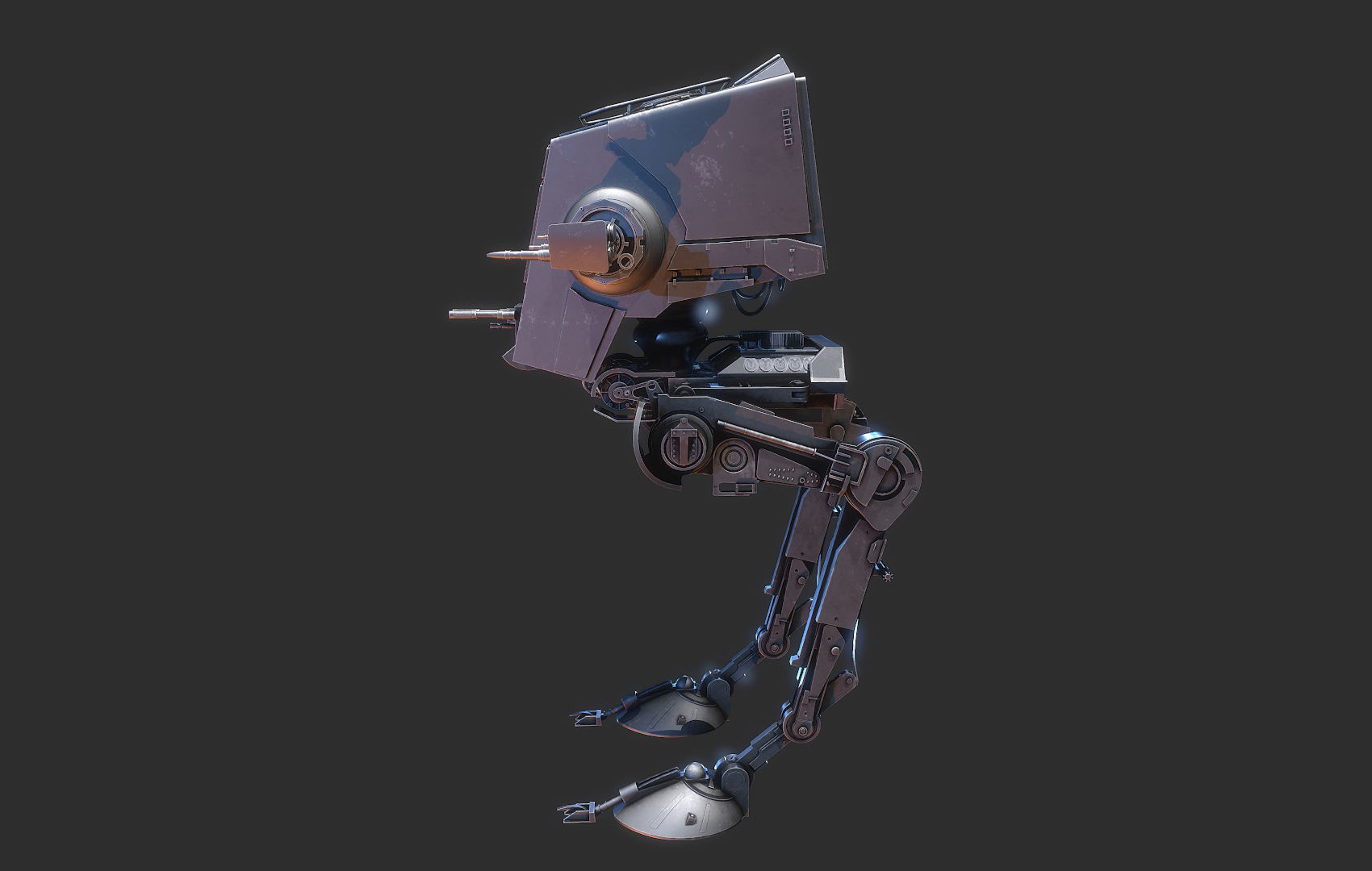 AT-ST Star Wars 3D model_7