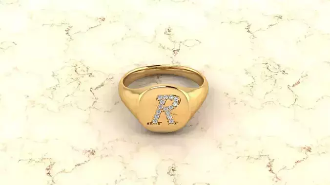 Alphabet Jewelry Ring S