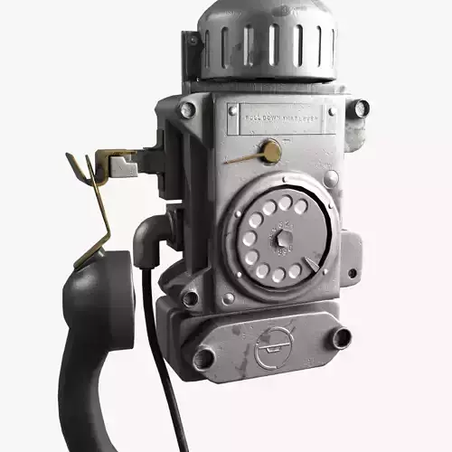 AAA Old retro phone  Low-poly 3D model