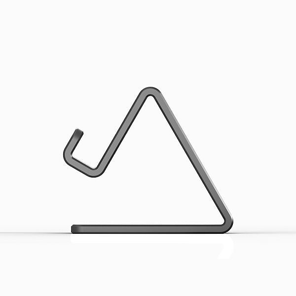 Cell phone holder stand Elegant 3D printable 3D print model 3D print model_2