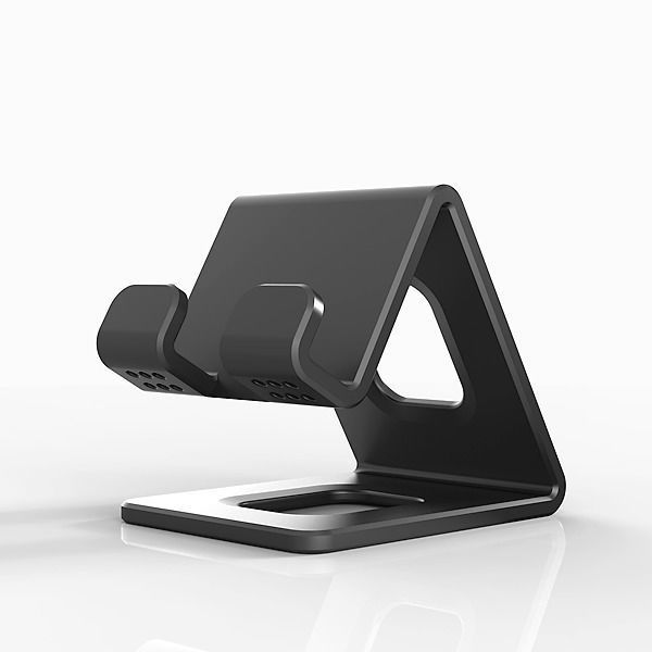 Cell phone holder stand Elegant 3D printable 3D print model 3D print model_4