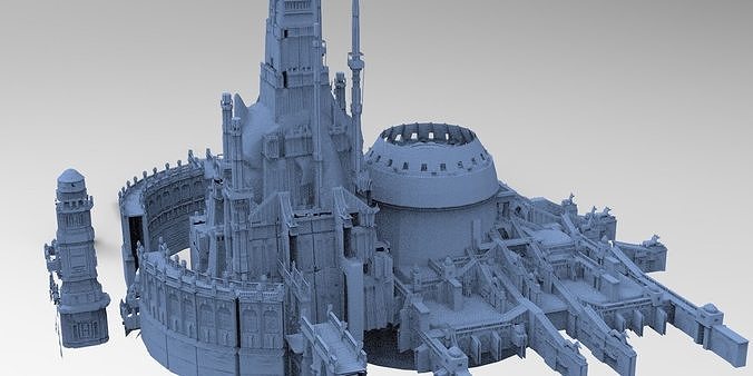 Ancient Egyptian Gods Halls Arena  3D model