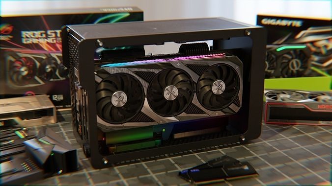 Gaming PC 3D model