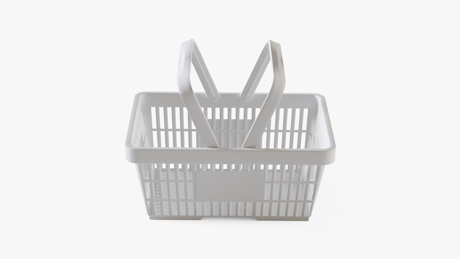Shopping Basket Low-poly 3D model_12