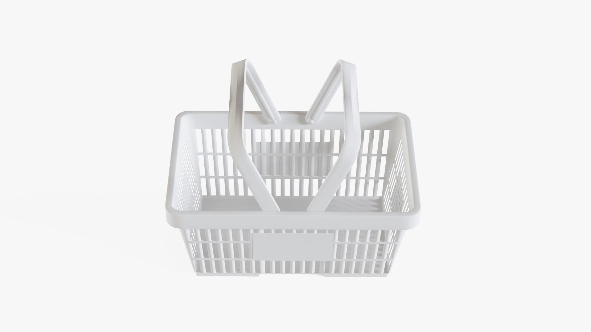 Shopping Basket Low-poly 3D model_10