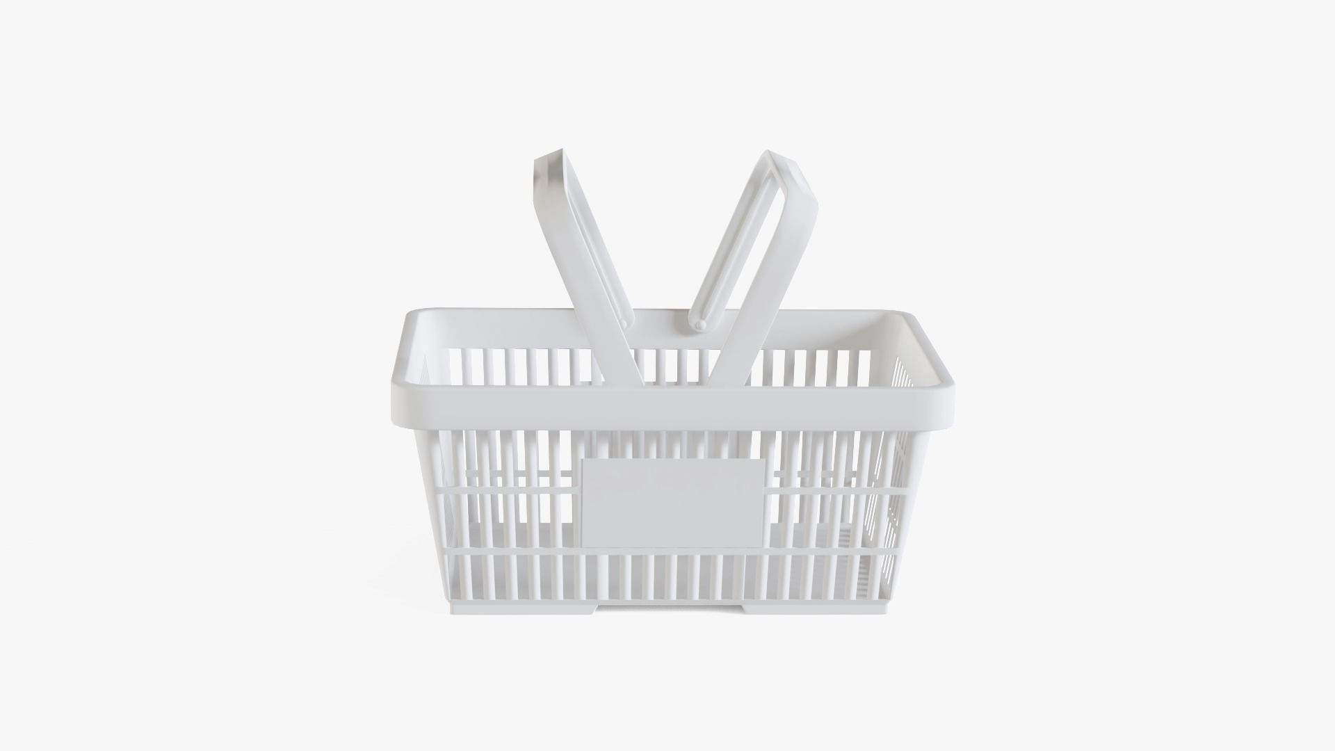 Shopping Basket Low-poly 3D model_13