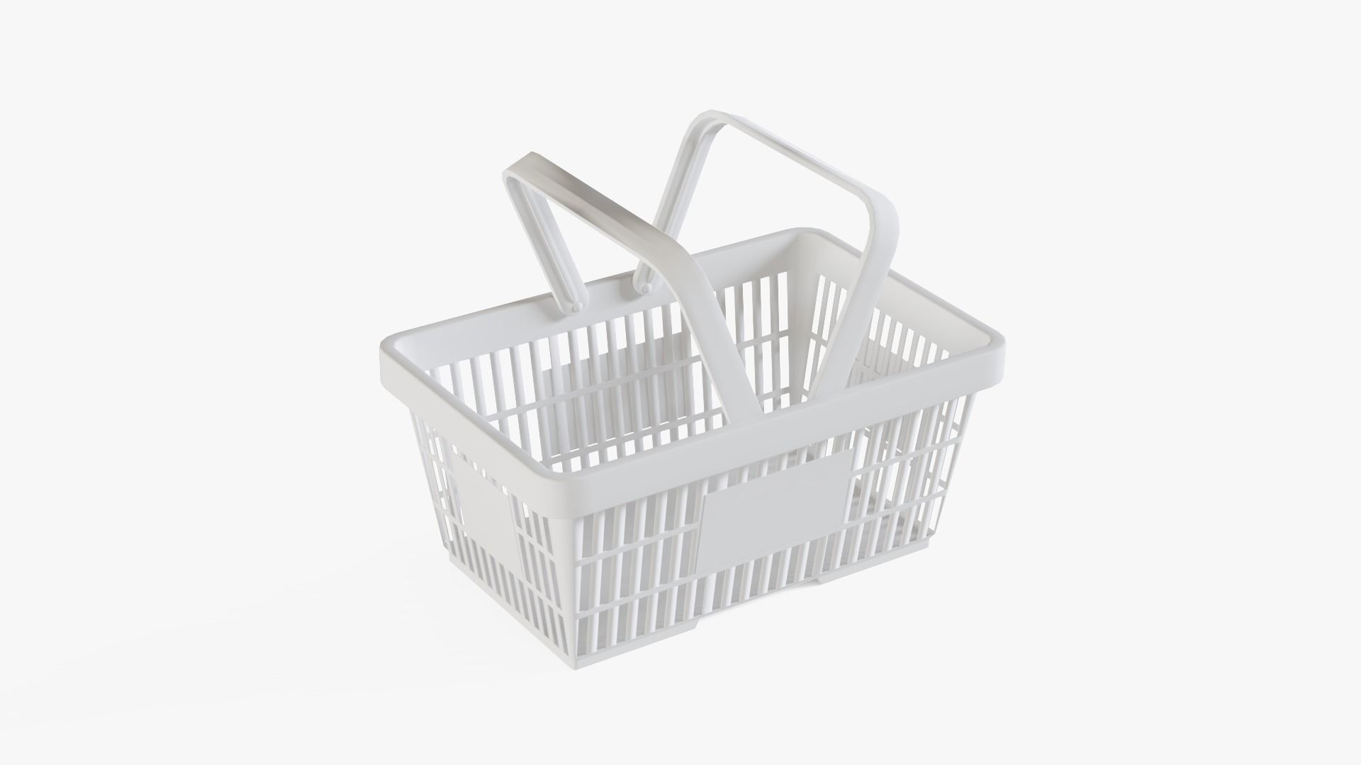Shopping Basket Low-poly 3D model_11