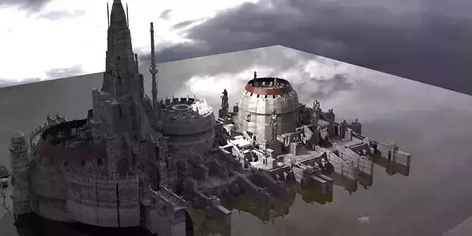 Horus Grand Arena City Kit bash 3D model