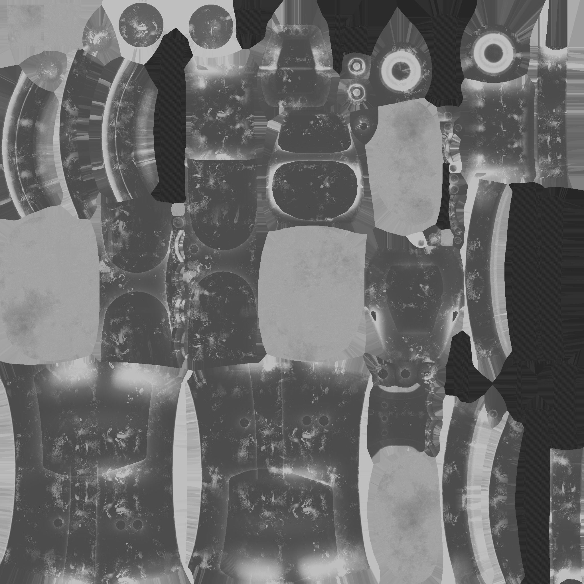 Jetpack A03 Yellow Black - SciFi Character Design Low-poly 3D model_22