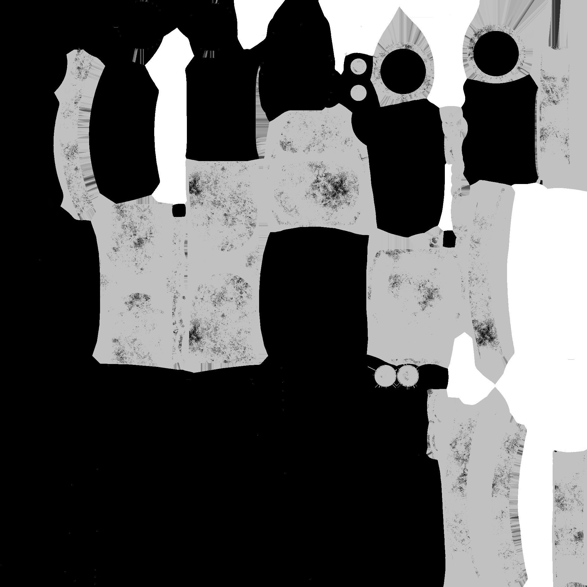 Jetpack A03 Yellow Black - SciFi Character Design Low-poly 3D model_20