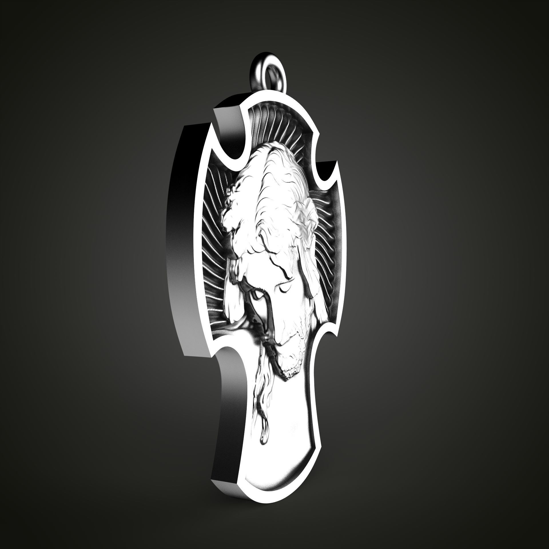 Jesus Cross  3D print model_4