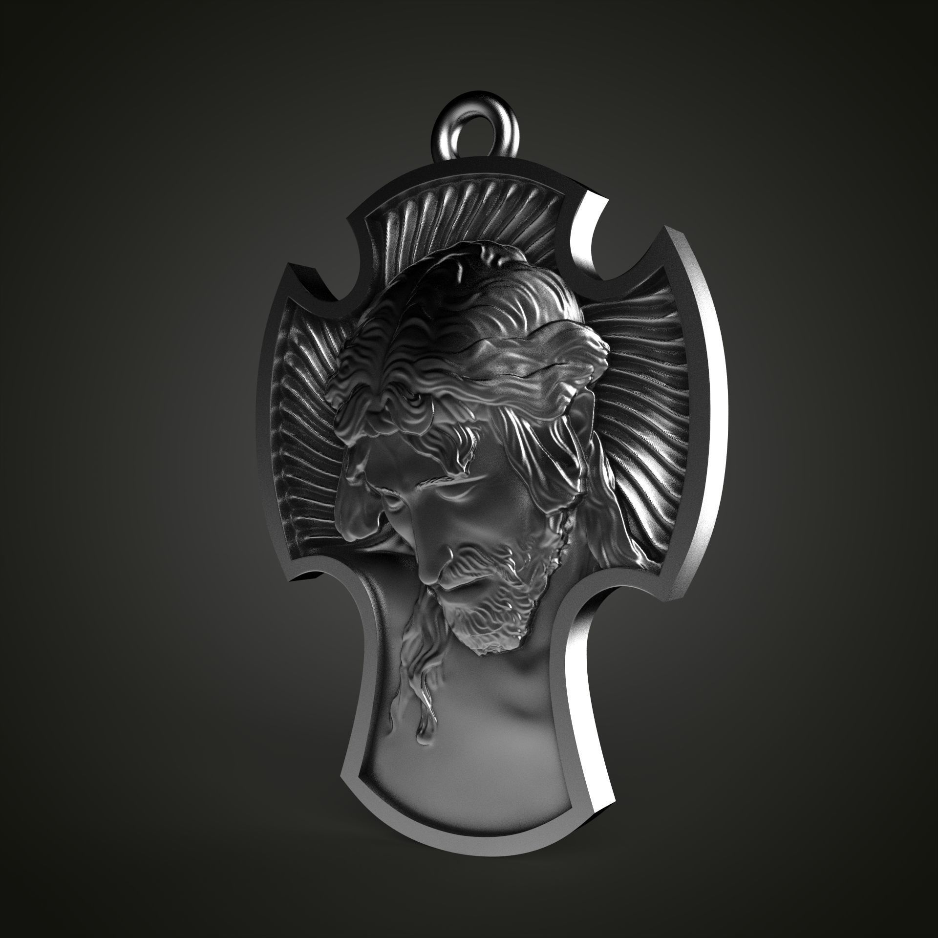 Jesus Cross  3D print model_9