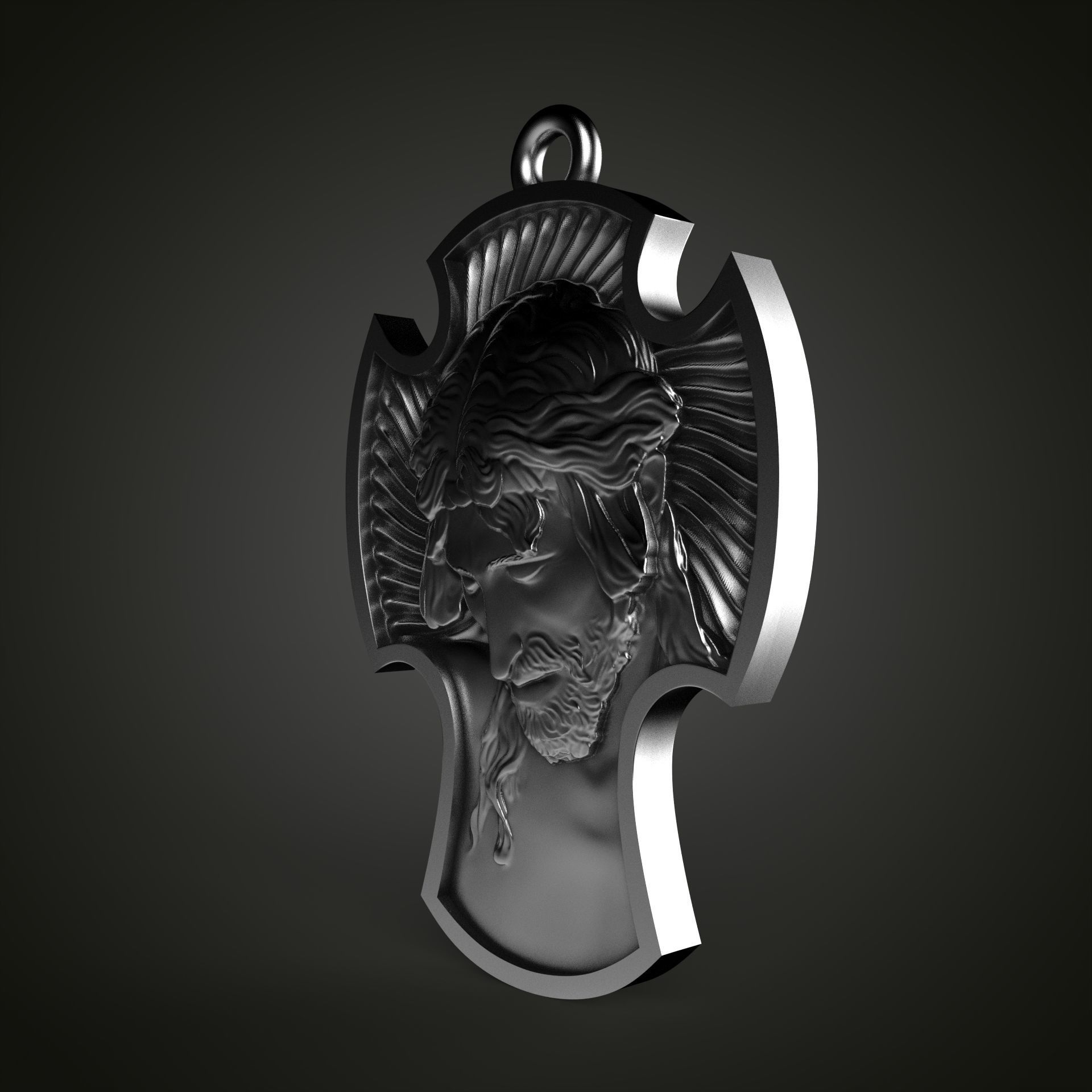 Jesus Cross  3D print model_10