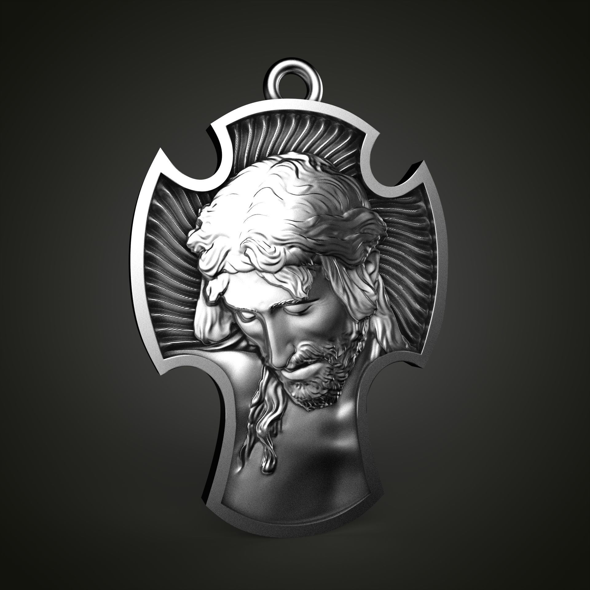 Jesus Cross  3D print model_7