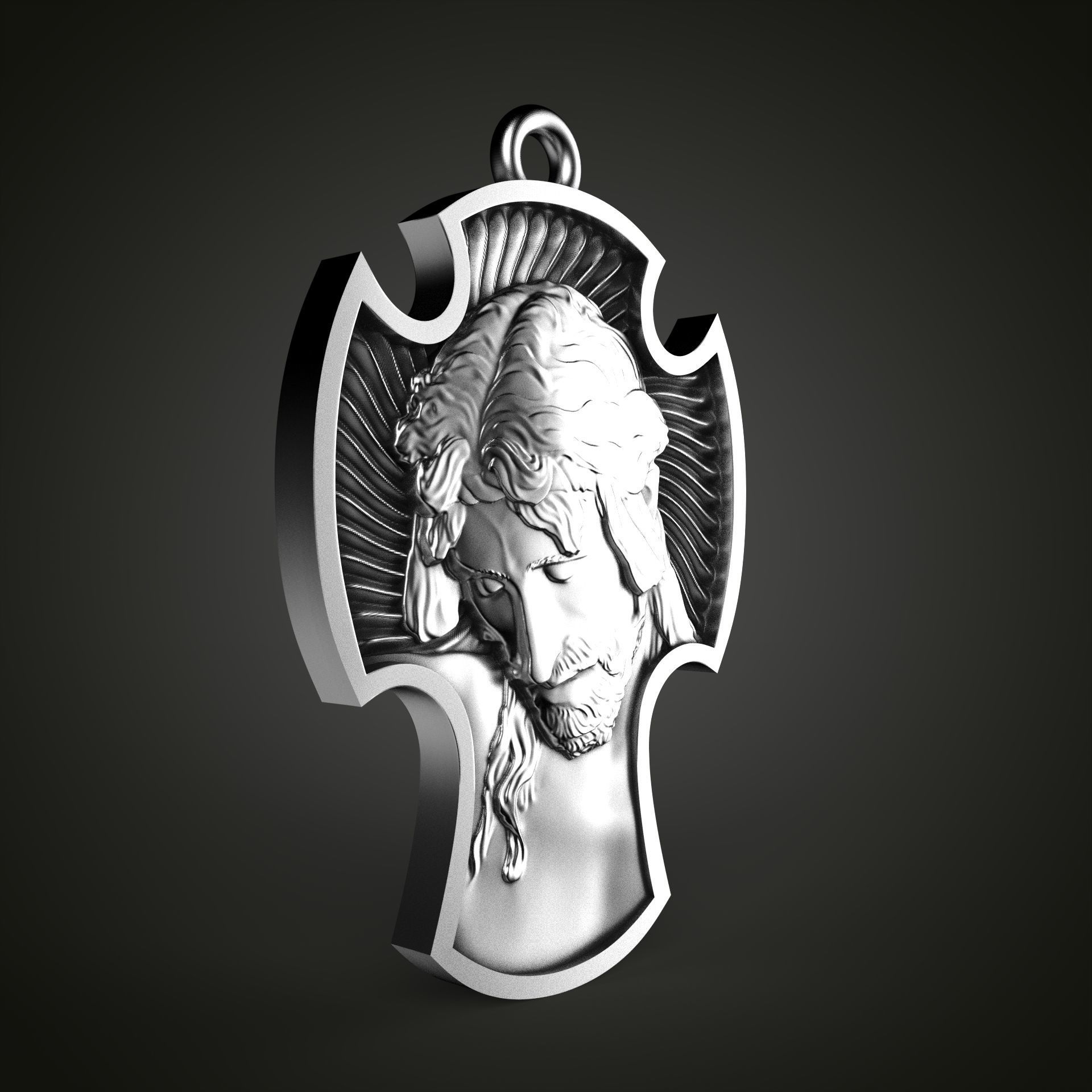 Jesus Cross  3D print model_5