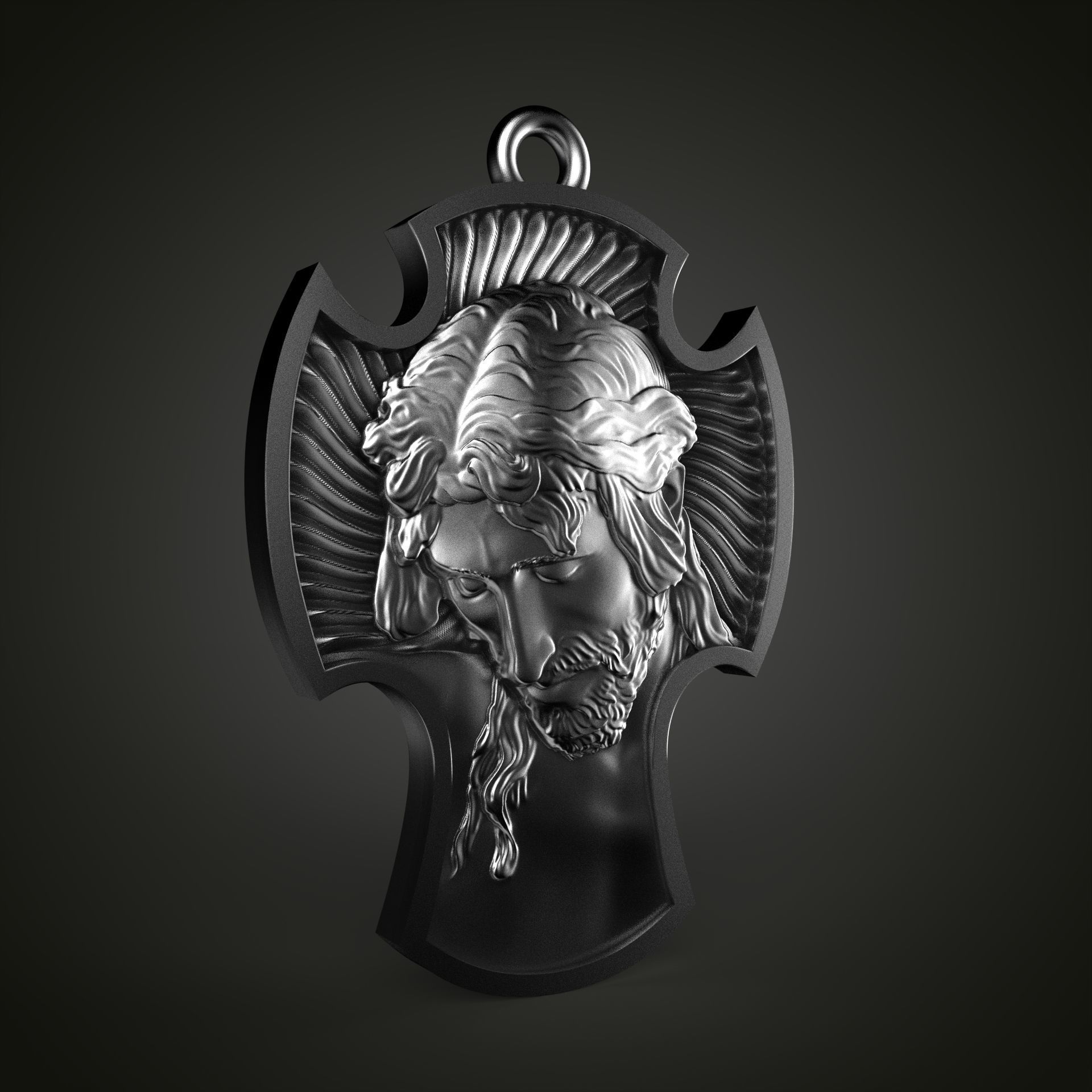 Jesus Cross  3D print model_6