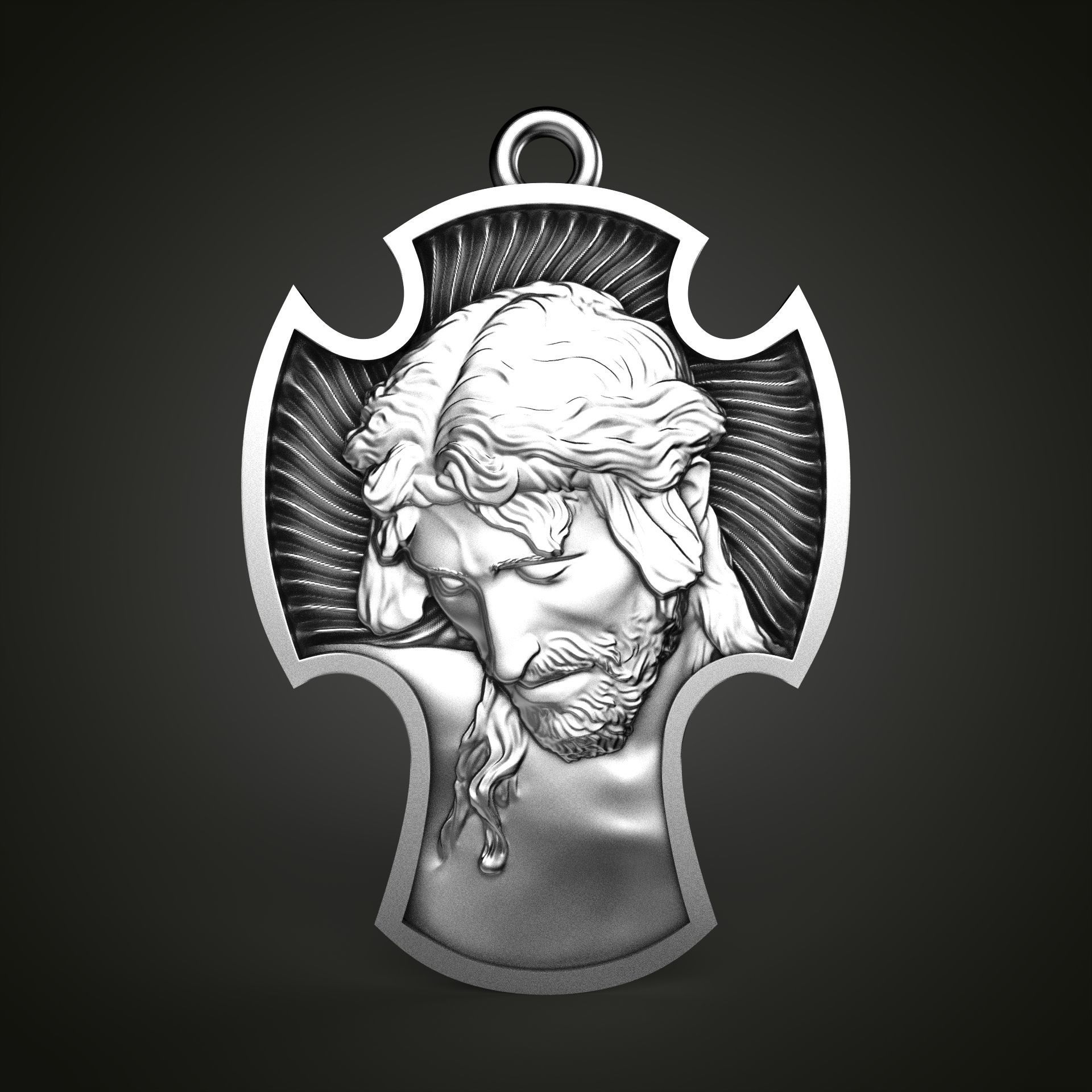 Jesus Cross  3D print model_8