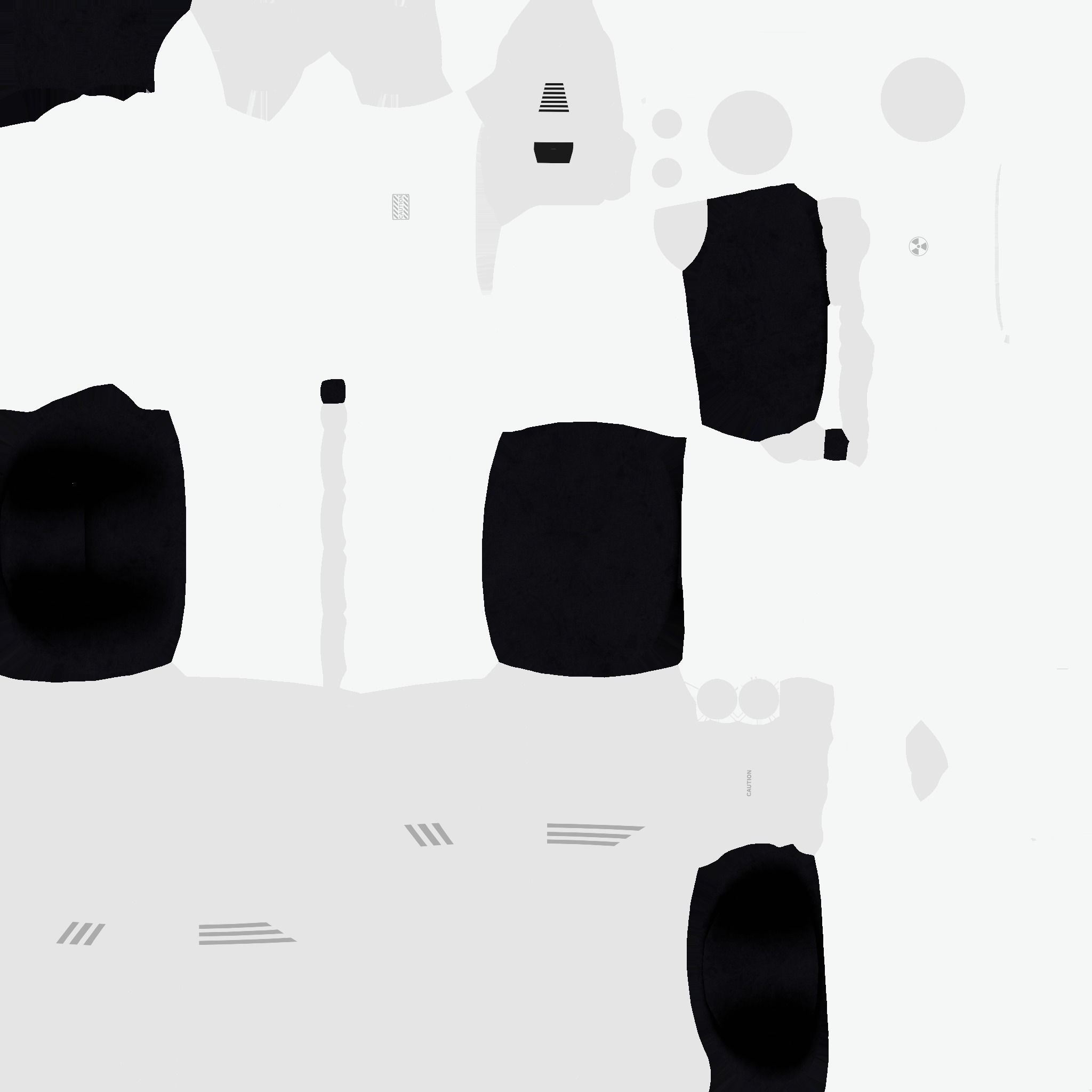 Jetpack A05 White Aluminum - SciFi Character Design Low-poly 3D model_19