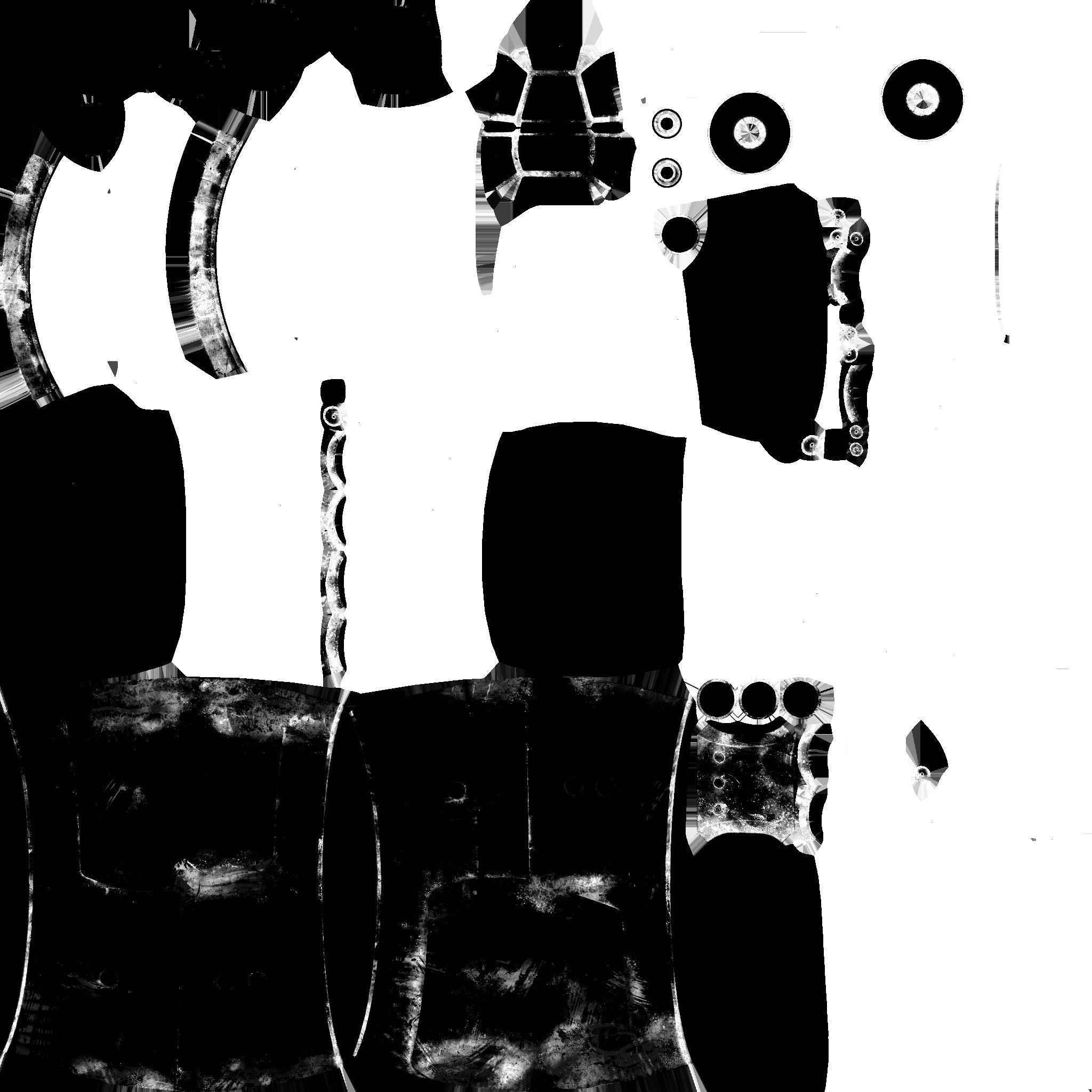 Jetpack A04 Red Black - SciFi Character Design Low-poly 3D model_20