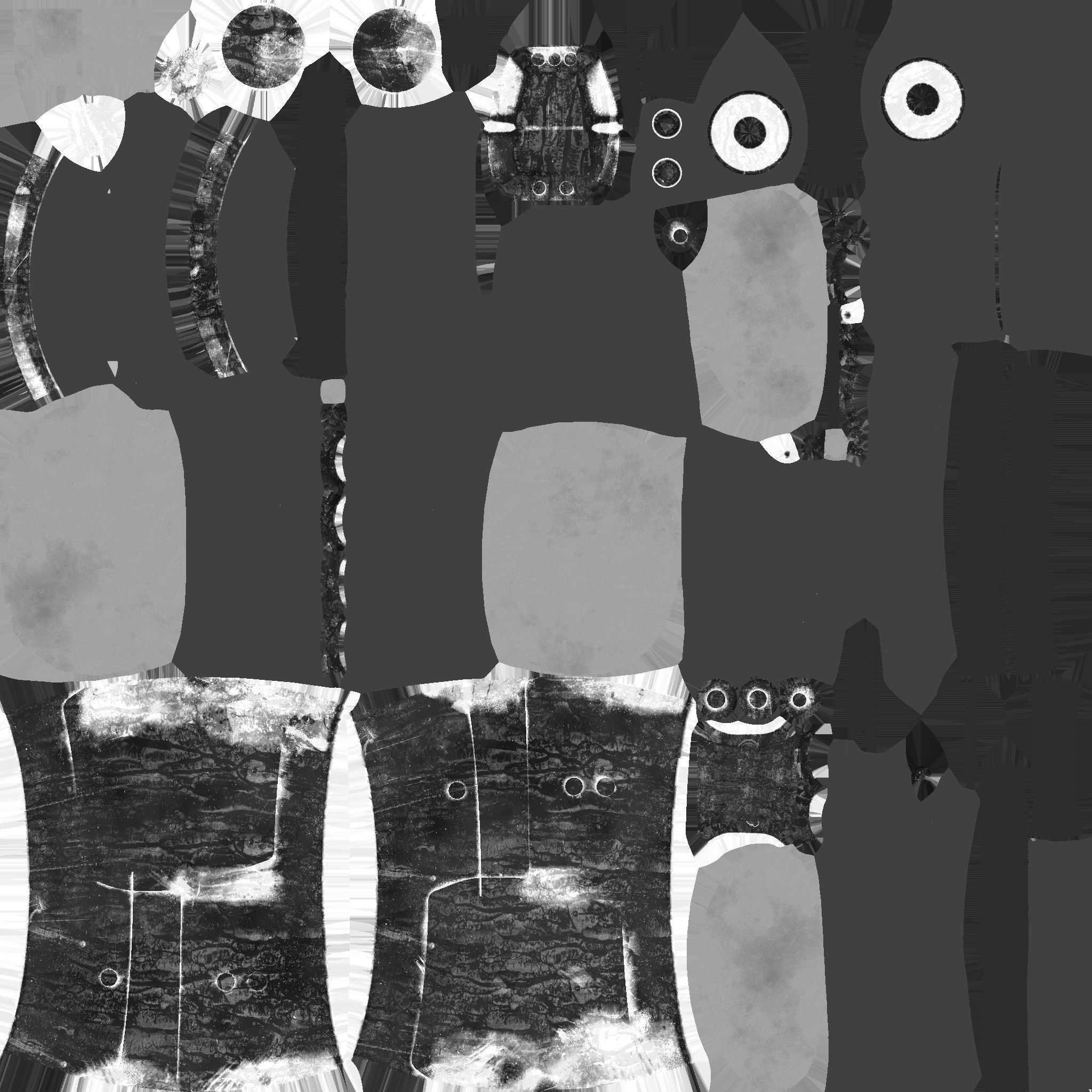 Jetpack A04 Red Black - SciFi Character Design Low-poly 3D model_22