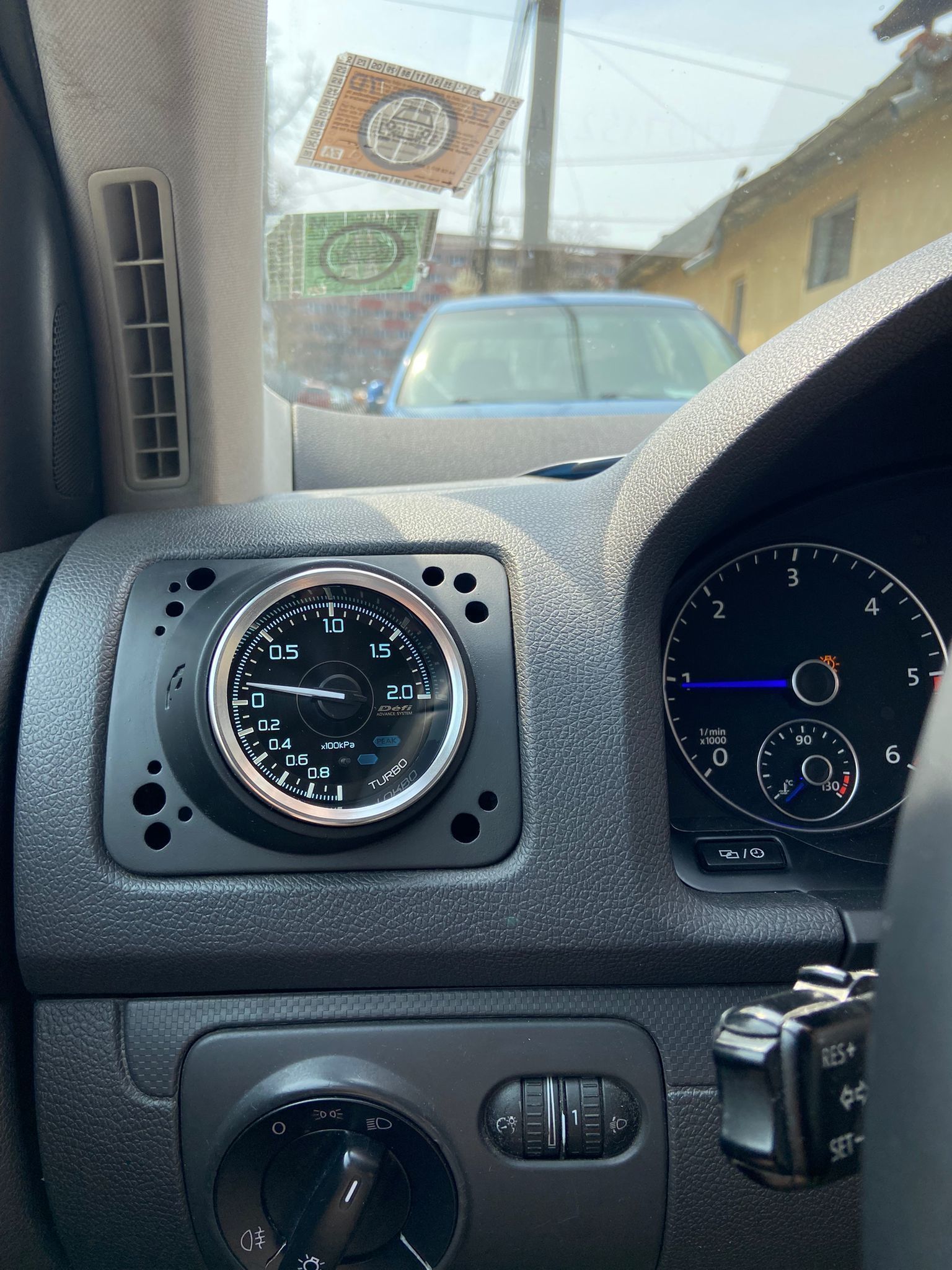 VW GOLF 5 60MM BOOST GAUAGE VENT HOUSING 3D print model_8